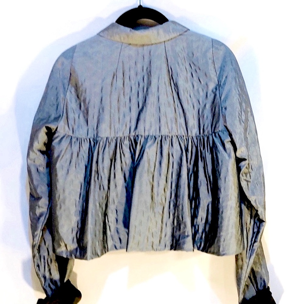 Dries Van Noten gray green short jacket 6